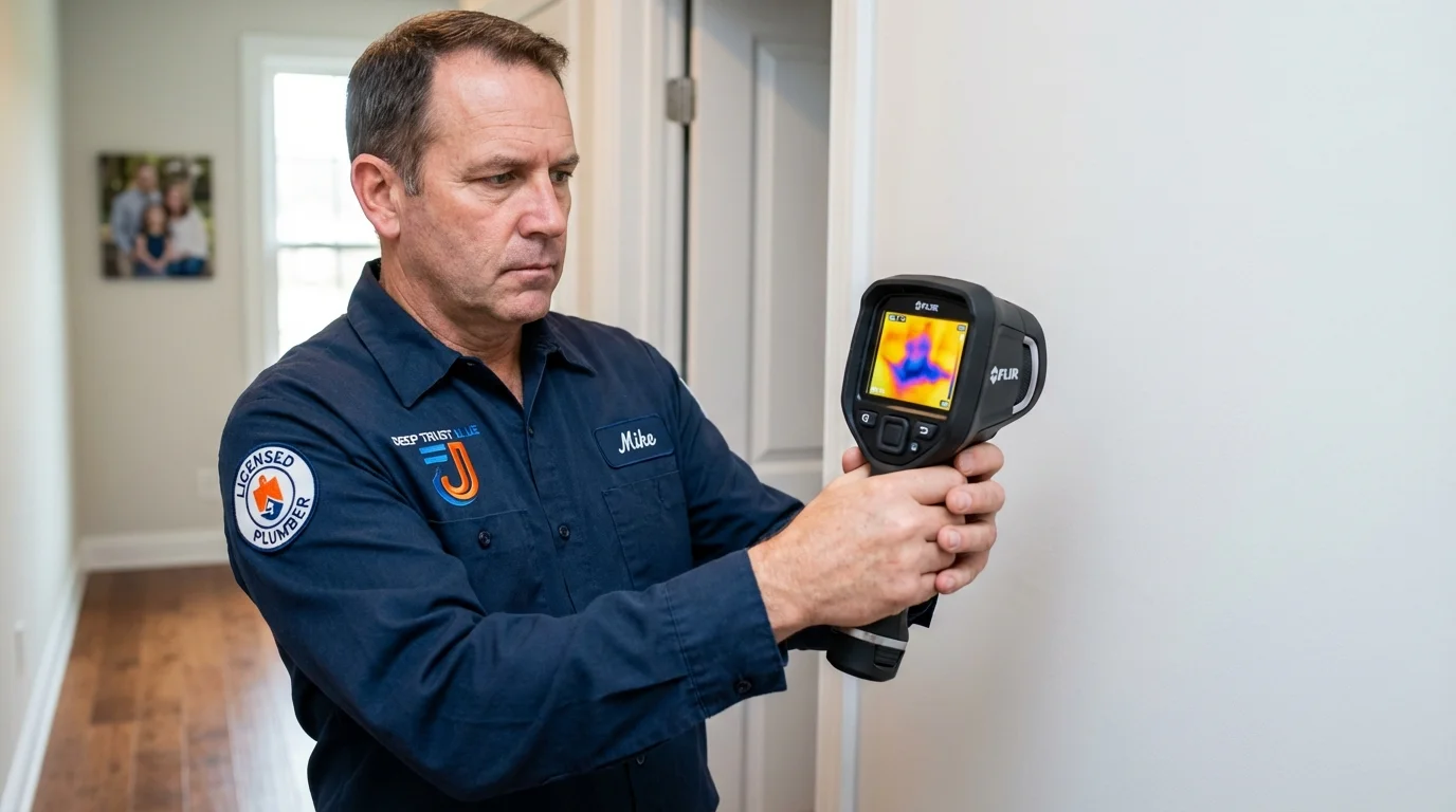 Thermal imaging leak detection by Johns Plumbing LLC in Coaldale